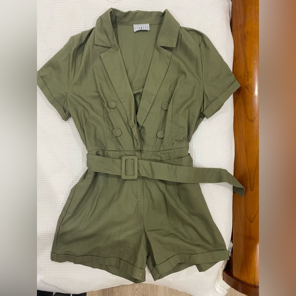 Lioness Pants - LIONESS Green Playsuit